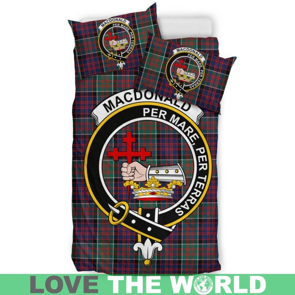 Macdonald Clan Badge Tartan Bedding Set K5