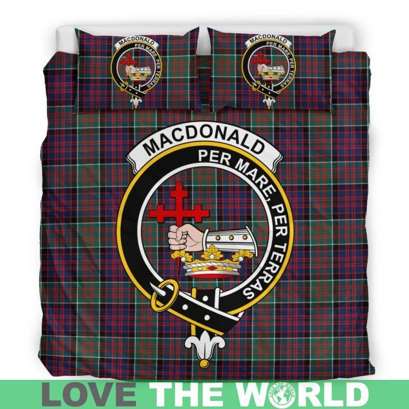 Macdonald Clan Badge Tartan Bedding Set K5