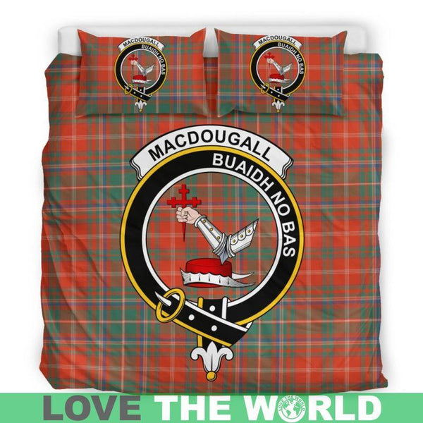 Macdougall Ancient Clan Badge Tartan Bedding Set K7