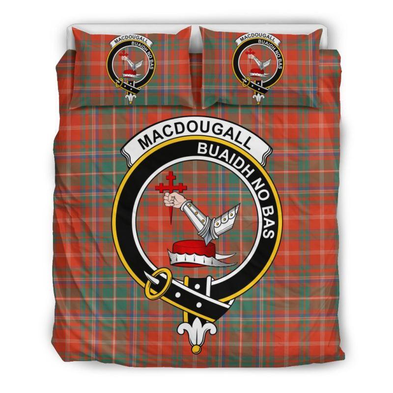 Macdougall Ancient Clan Badge Tartan Bedding Set K7