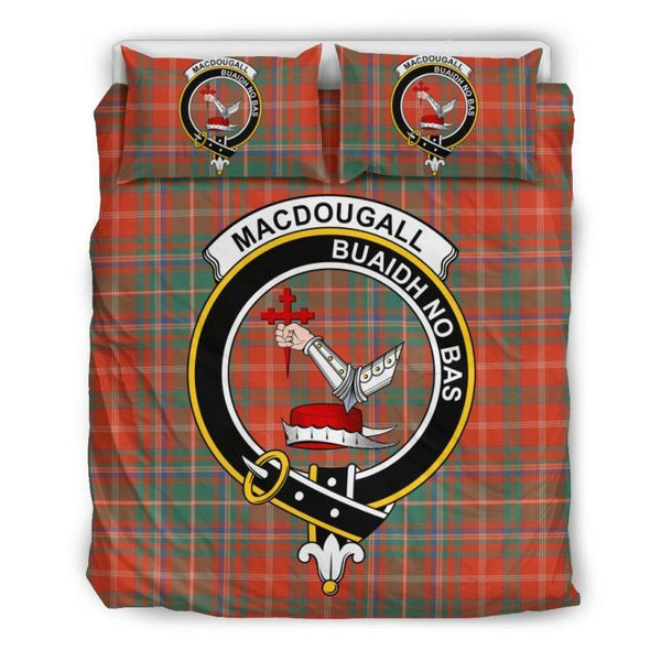 Macdougall Ancient Clan Badge Tartan Bedding Set K7