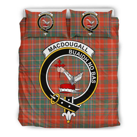 Macdougall Ancient Clan Badge Tartan Bedding Set K7
