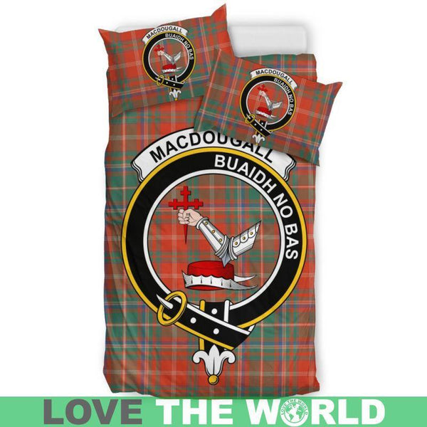 Macdougall Ancient Clan Badge Tartan Bedding Set K7