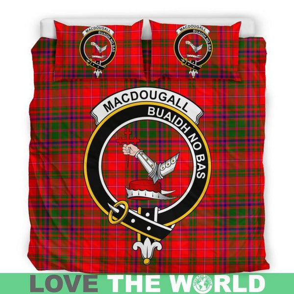 Macdougall Modern Clan Badge Tartan Bedding Set K7