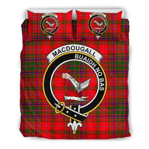 Macdougall Modern Clan Badge Tartan Bedding Set K7