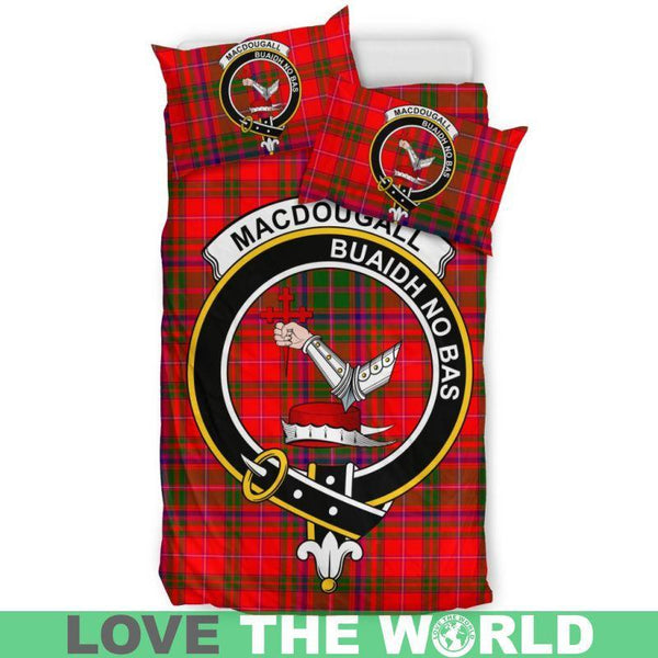 Macdougall Modern Clan Badge Tartan Bedding Set K7