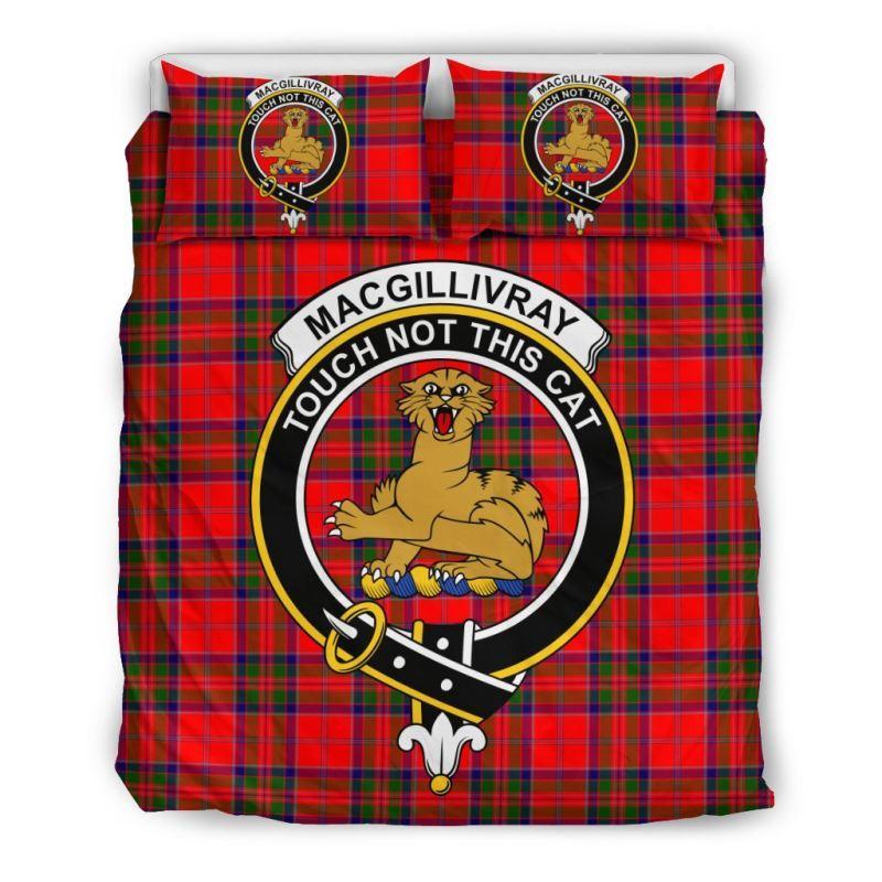 Macgillivray Modern Clan Badge Tartan Bedding Set K7