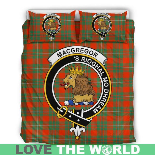 Macgregor Ancient Clan Badge Tartan Bedding Set K7