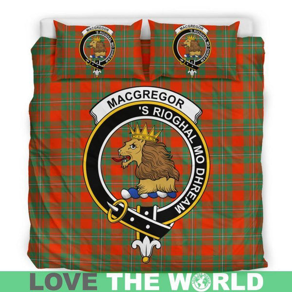 Macgregor Ancient Clan Badge Tartan Bedding Set K7