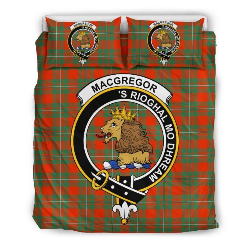 Macgregor Ancient Clan Badge Tartan Bedding Set K7