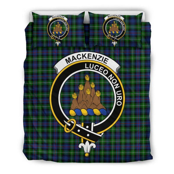 Mackenzie Modern Clan Badge Tartan Bedding Set K7
