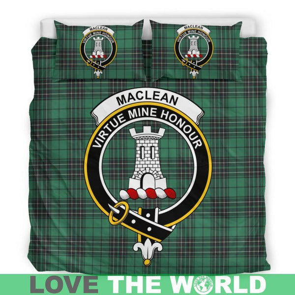 Maclean Hunting Ancient Clan Badge Tartan Bedding Set K7