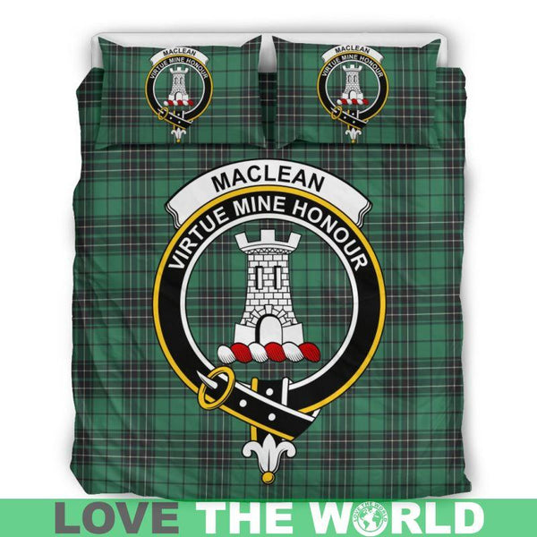 Maclean Hunting Ancient Clan Badge Tartan Bedding Set K7