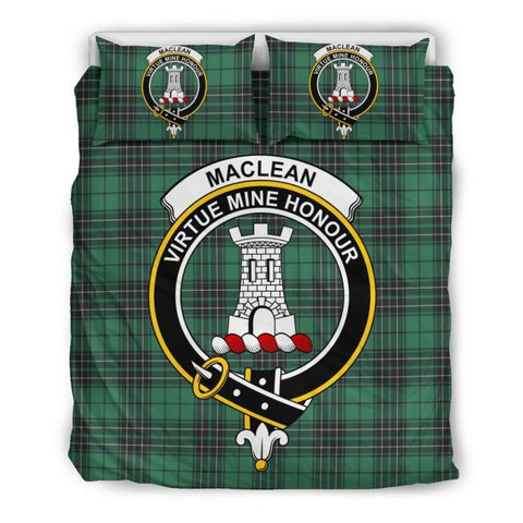 Maclean Hunting Ancient Clan Badge Tartan Bedding Set K7