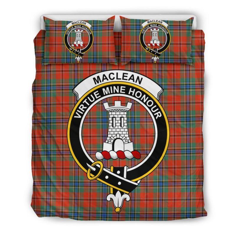 Maclean Of Duart Ancient Clan Badge Tartan Bedding Set K7
