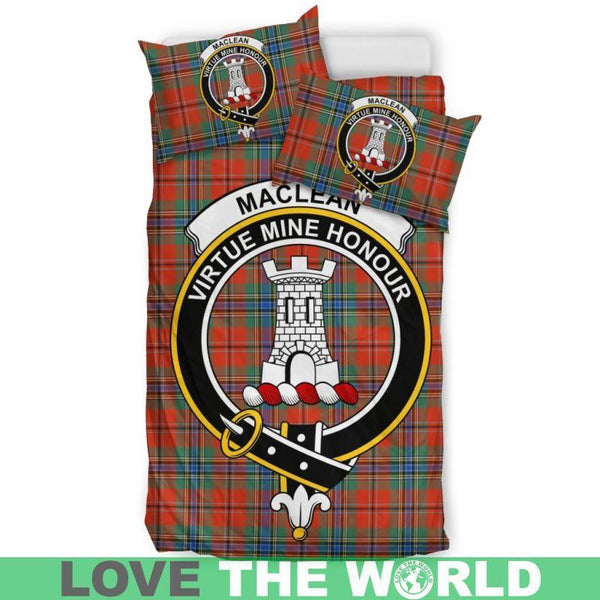Maclean Of Duart Ancient Clan Badge Tartan Bedding Set K7