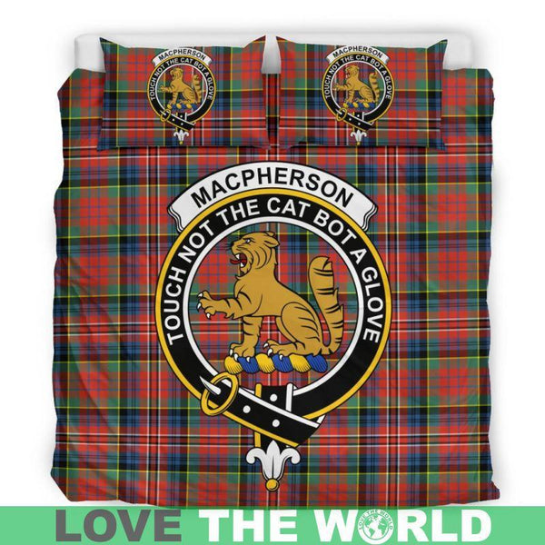Macpherson Ancient Clan Badge Tartan Bedding Set K5