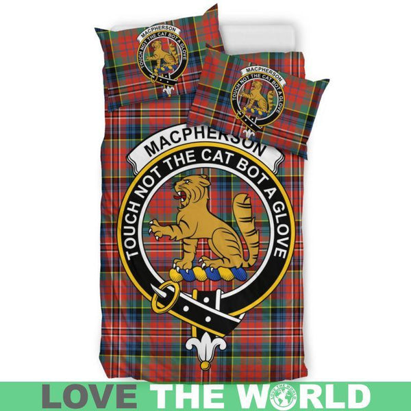 Macpherson Ancient Clan Badge Tartan Bedding Set K5