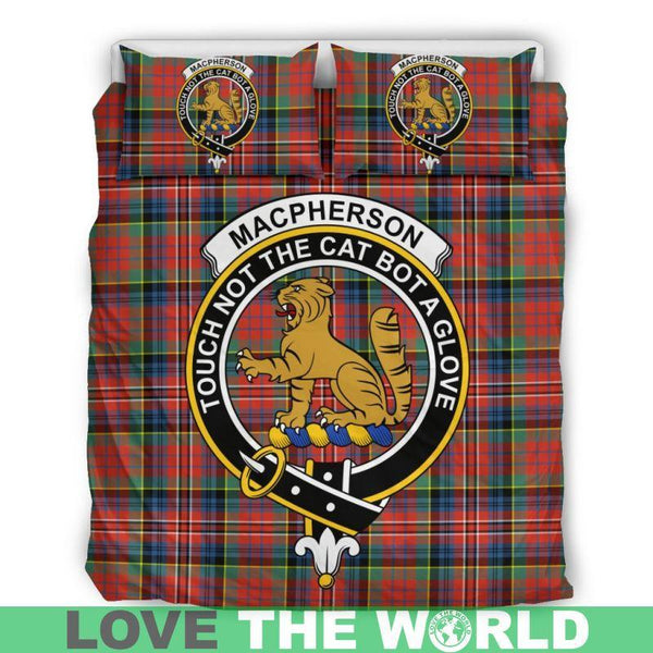 Macpherson Ancient Clan Badge Tartan Bedding Set K5