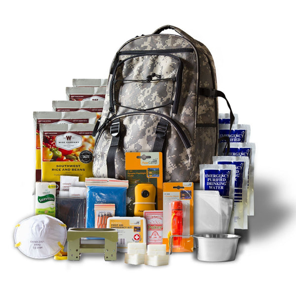 Wise Foods 5 Day Emergency Preparedness Home Survival Backpack Kit