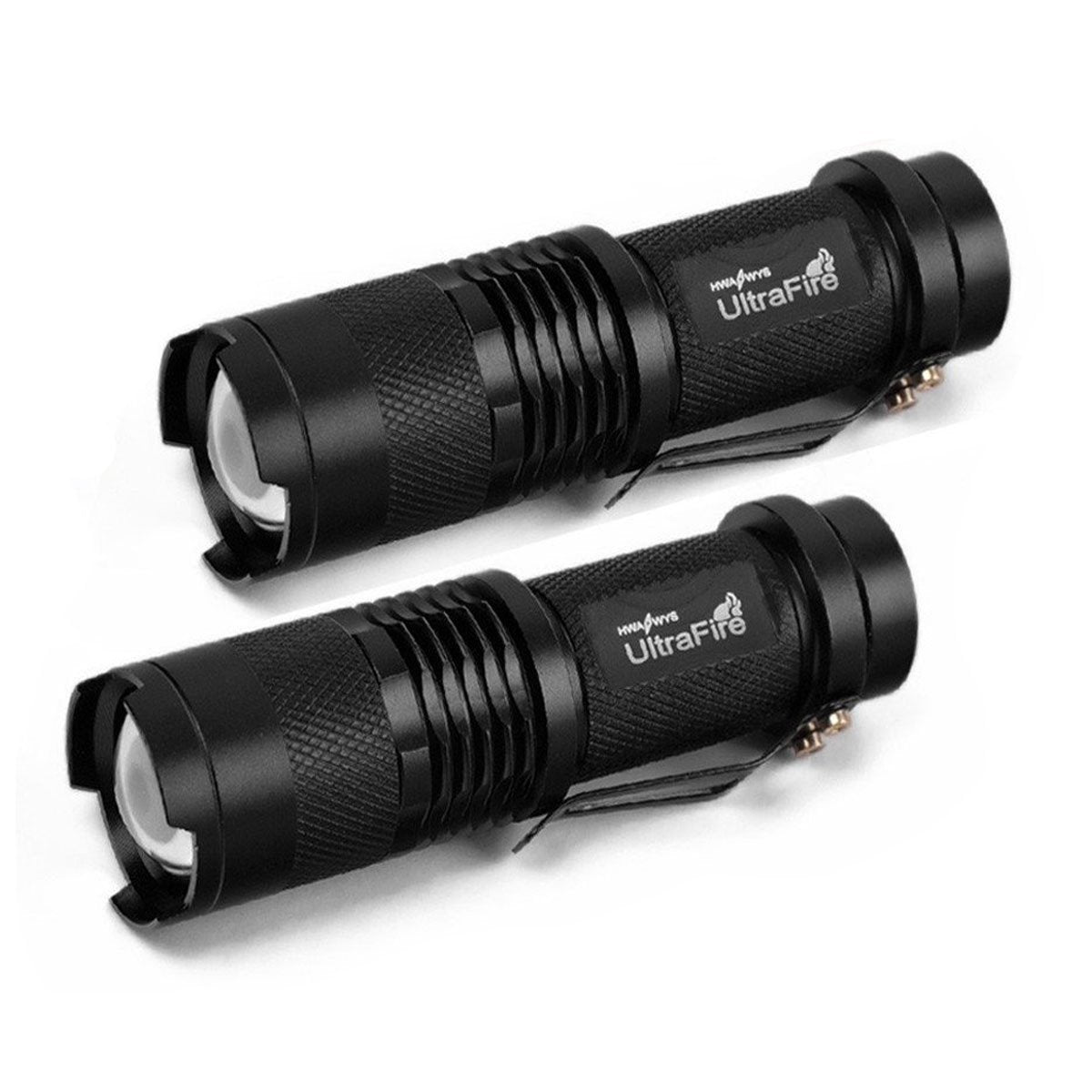 Mini 2000 Lumen Cree LED Tac Light Flashlight Zoomable  3  Mode Torch - Get  2 for Only $15.95