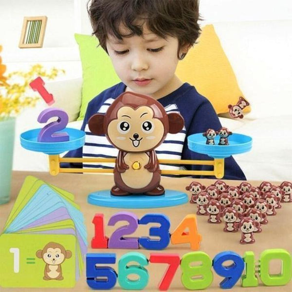 MONKEY MATH SCALE NUMBER GAME TOY