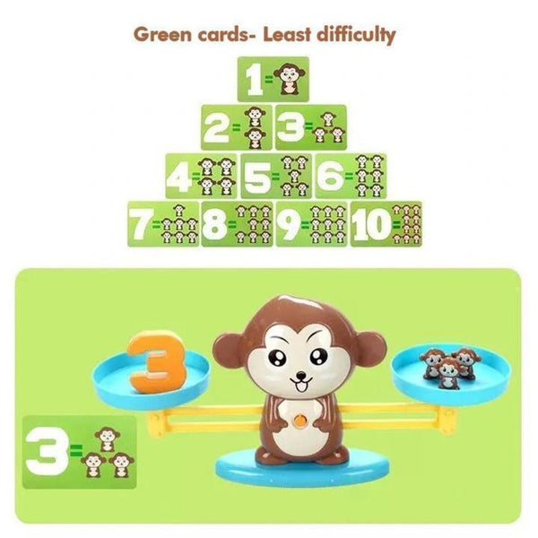 MONKEY MATH SCALE NUMBER GAME TOY
