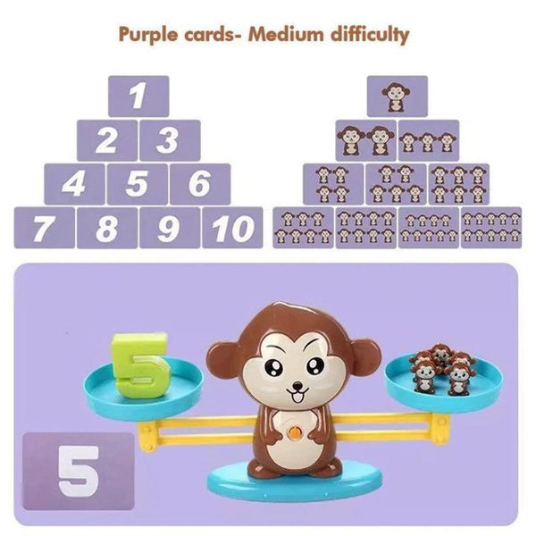 MONKEY MATH SCALE NUMBER GAME TOY