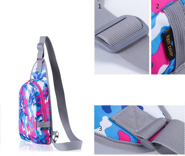 Multi Color Camo Sling Bag