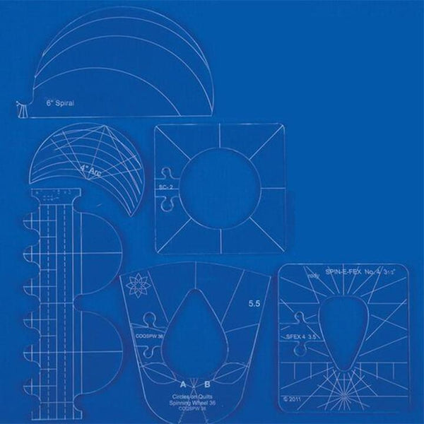 Quilting Template Set - 6 Pieces