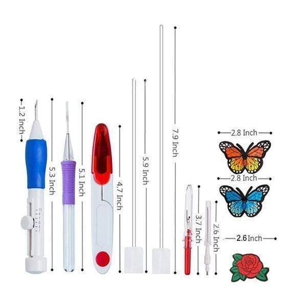 RAINBOW COLOR EMBROIDERY THREADING TOOL 136 SETS