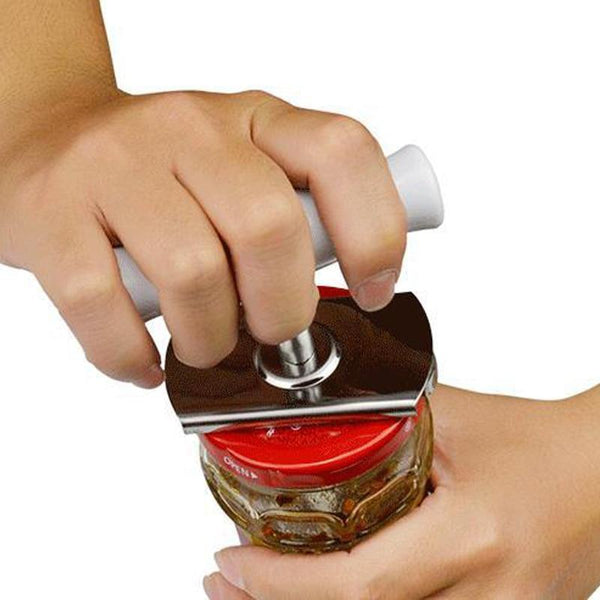 Labor-saving can opener