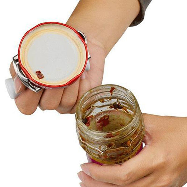 Labor-saving can opener