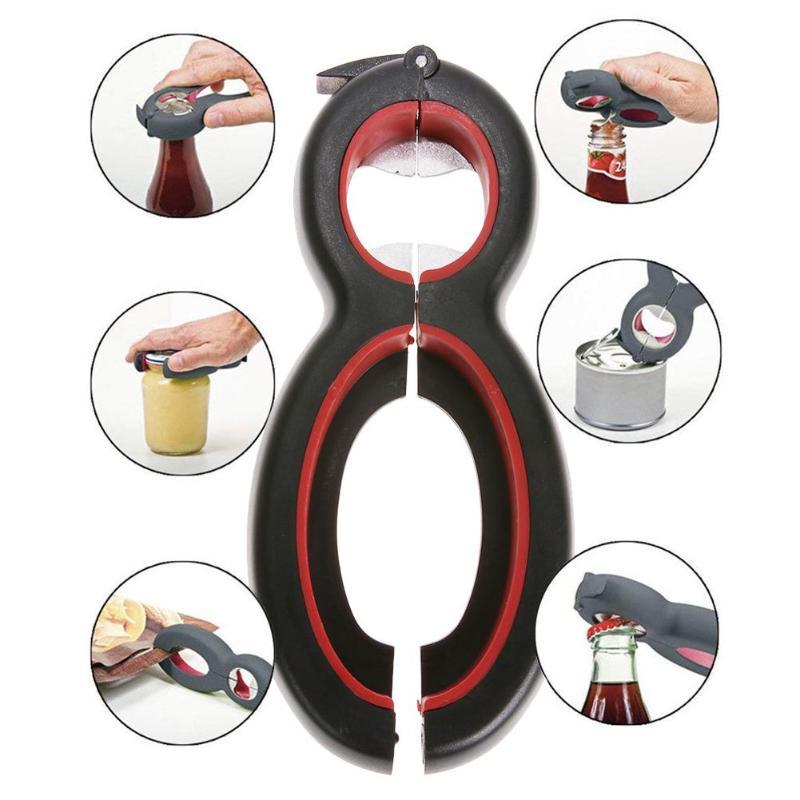 6 in 1 Multi Opener - All in One Twist Bottle Jar
