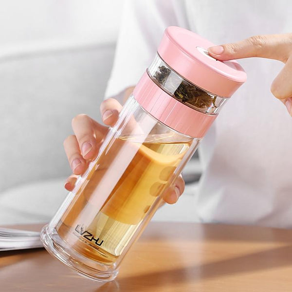 DOUBLE WALL GLASS TEA INFUSER
