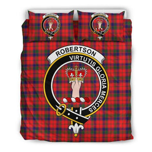 Robertson Modern Clan Badge Tartan Bedding Set K7