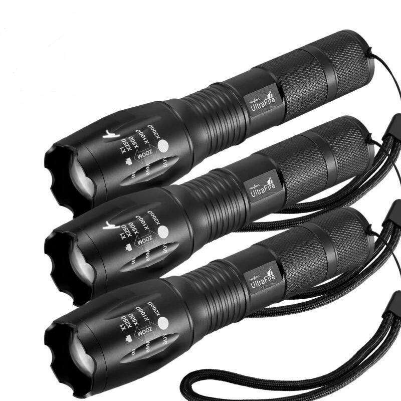 Military Grade Tactical LED CREE XML T6 1200 Lumens 5 Mode Flashlight - Get 3 for Only $19.95