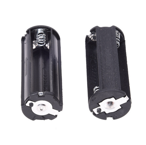 2PC 3 AAA Battery Holder Case Box Cylindrical for LED Flashlight Torch Light USA