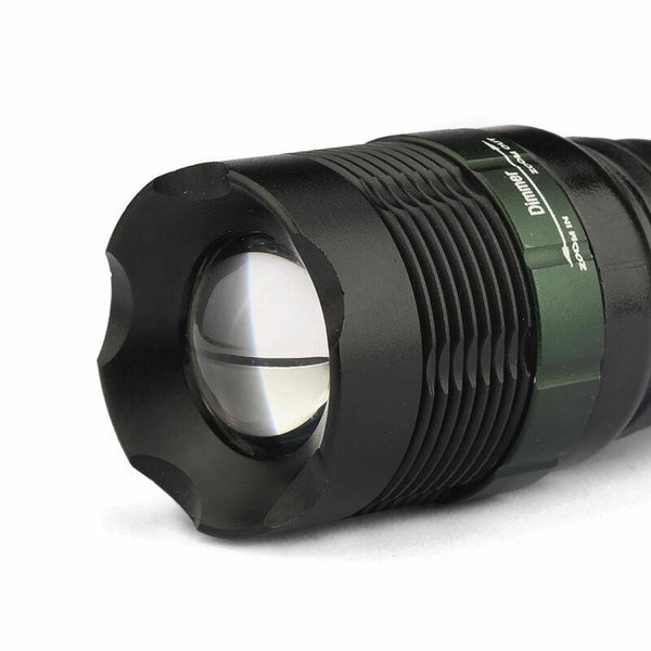 10 Sets Tactical 900 Lumen T6 Zoomable 18650 LED Flashlight