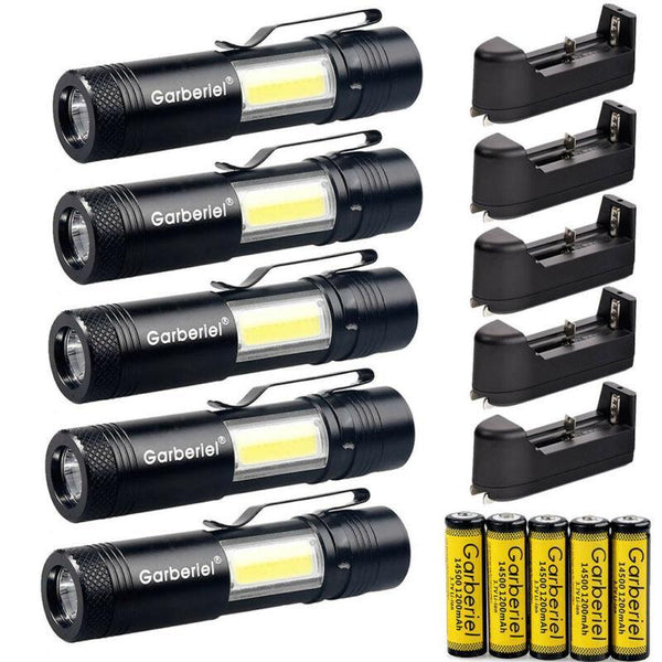 1500LM T6 LED 14500/AA Flashlight Waterproof Torch