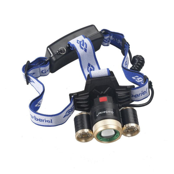 Zoomable Headlamp 3x T6 LED Headlight Head Light 18650 Flashlight Torch