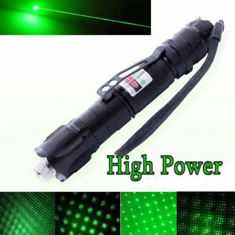 10 Miles 532nm Green Laser Pointer Pen Visible Beam Light Lazer + Star Cap