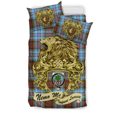 Scotland Lion Anderson Ancient Tartan Bedding Set K7