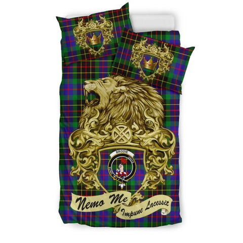 Scotland Lion Brodie Hunting Modern Tartan Bedding Set K7