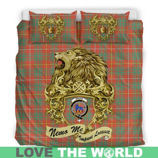 Scotland Lion Bruce Ancient Tartan Bedding Set K7