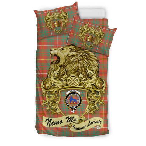 Scotland Lion Bruce Ancient Tartan Bedding Set K7