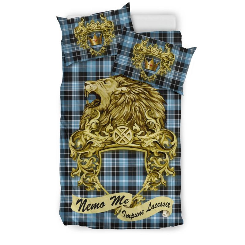 Scotland Lion Clark Ancient Tartan Bedding Set K7