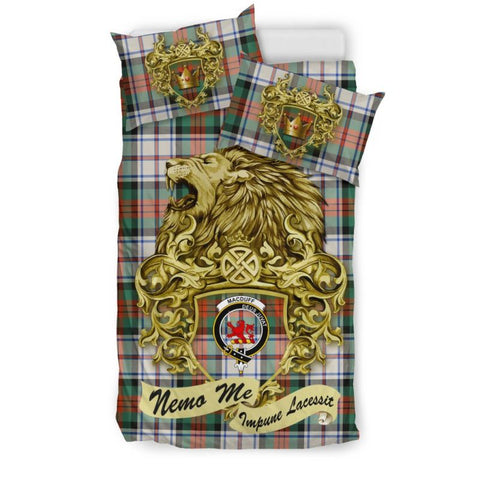 Scotland Lion Macduff Dress Ancient Tartan Bedding Set K7