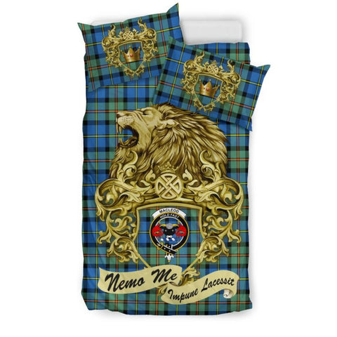 Scotland Lion Macleod Of Harris Ancient Tartan Bedding Set K7