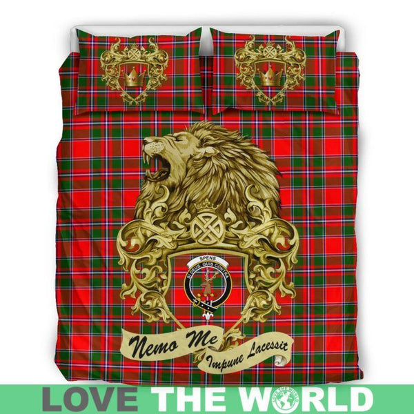 Scotland Lion Spens Modern Tartan Bedding Set K7